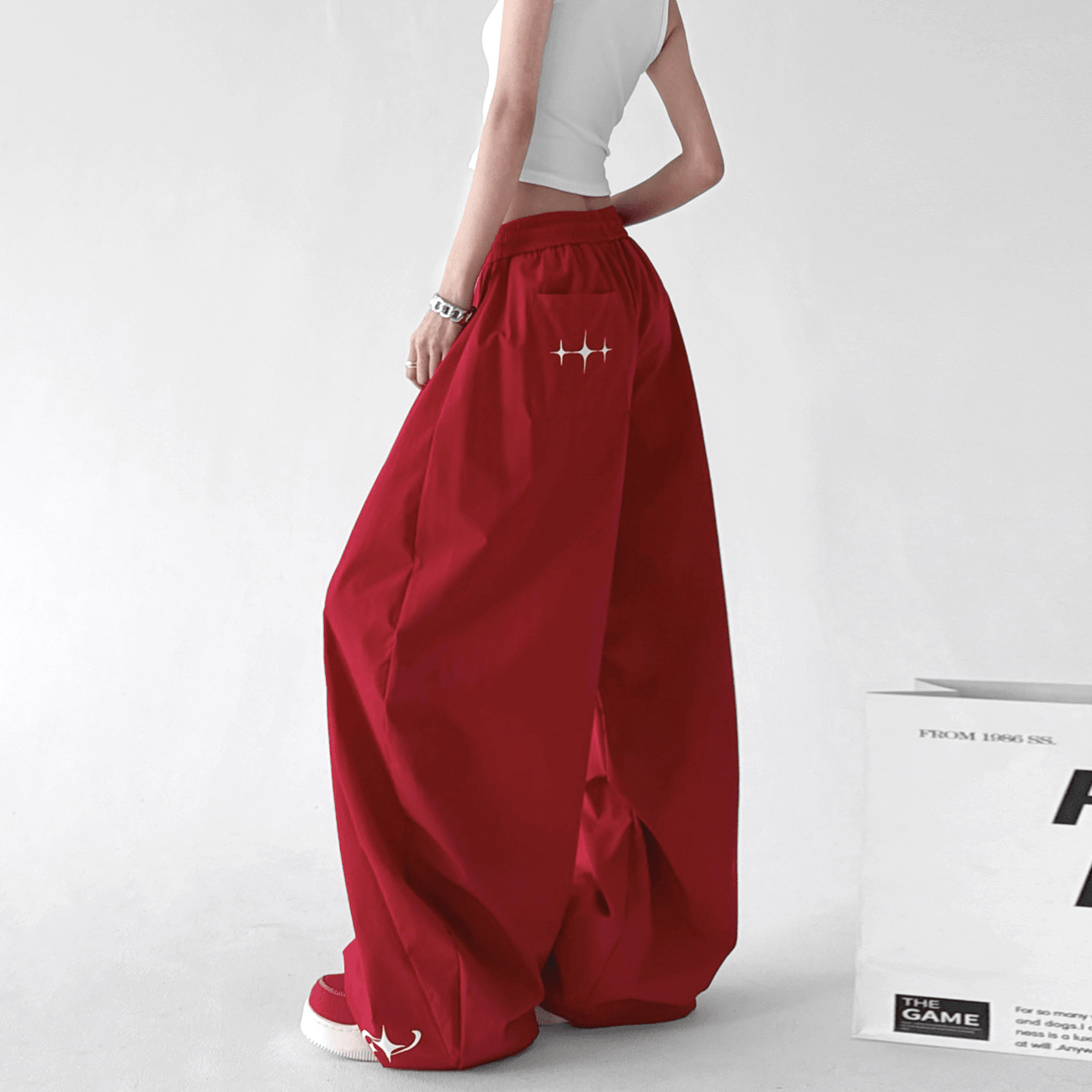 Curved Wide - Leg Parachute Pants – CT6614 - COPPING THREADS - CT Select