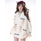 Cute Teddy Bear Charm Knit Sweater - COPPING THREADS - 11SH