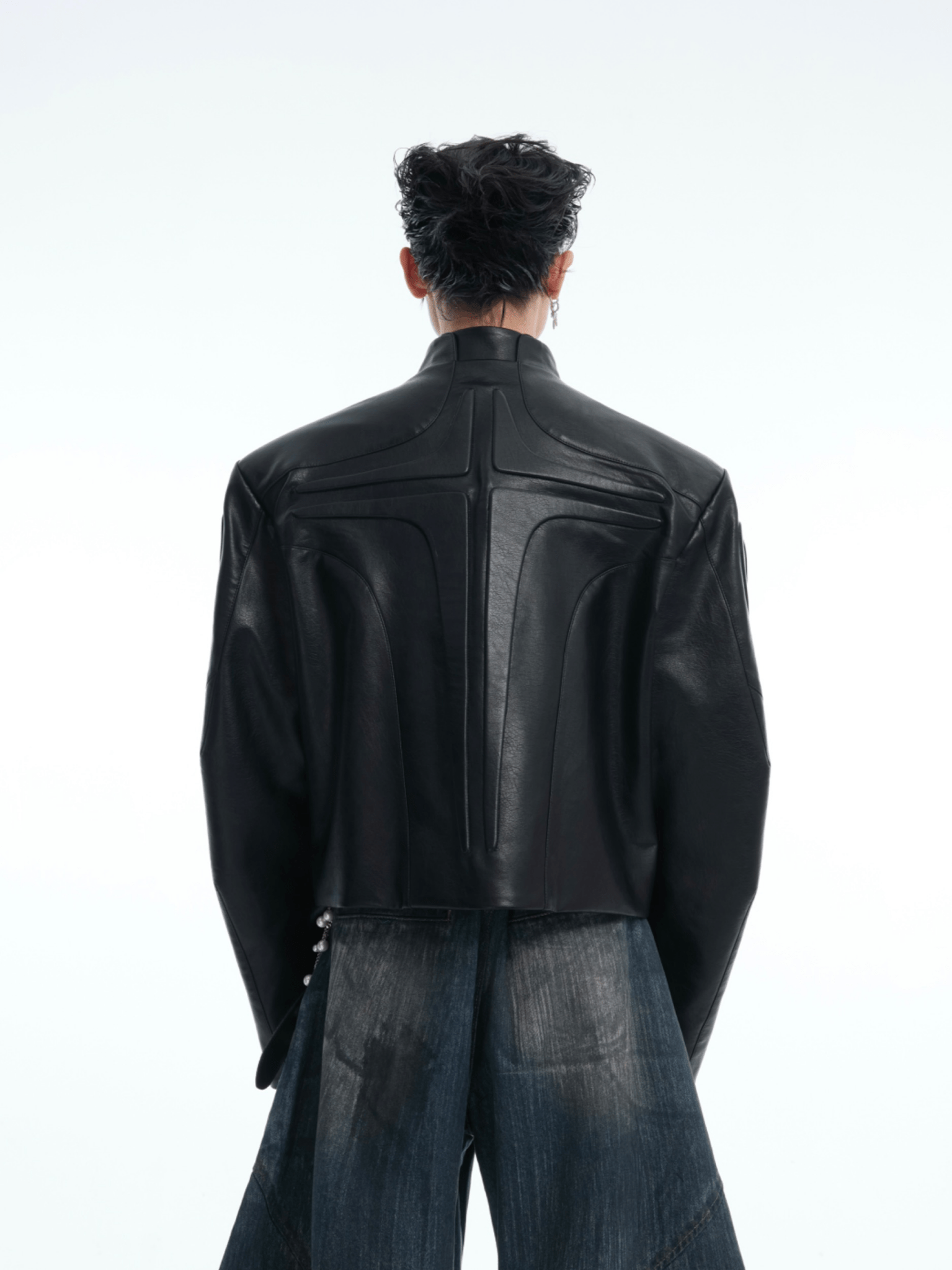 Cyberpunk Armor - Inspired Deconstructed PU Leather Jacket - COPPING THREADS - ArguE CulturE