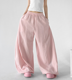 Linen Blend Extra Wide Leg Pants - CT66120