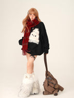 Dainty Rabbit Round Neck Sweater - COPPING THREADS - 11SH