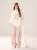 Dainty Rabbit Round Neck Sweater - COPPING THREADS - 11SH