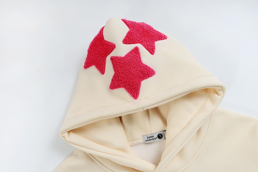 DARKHARVEST Letter Puff Print Hoodie - COPPING THREADS - CT Select