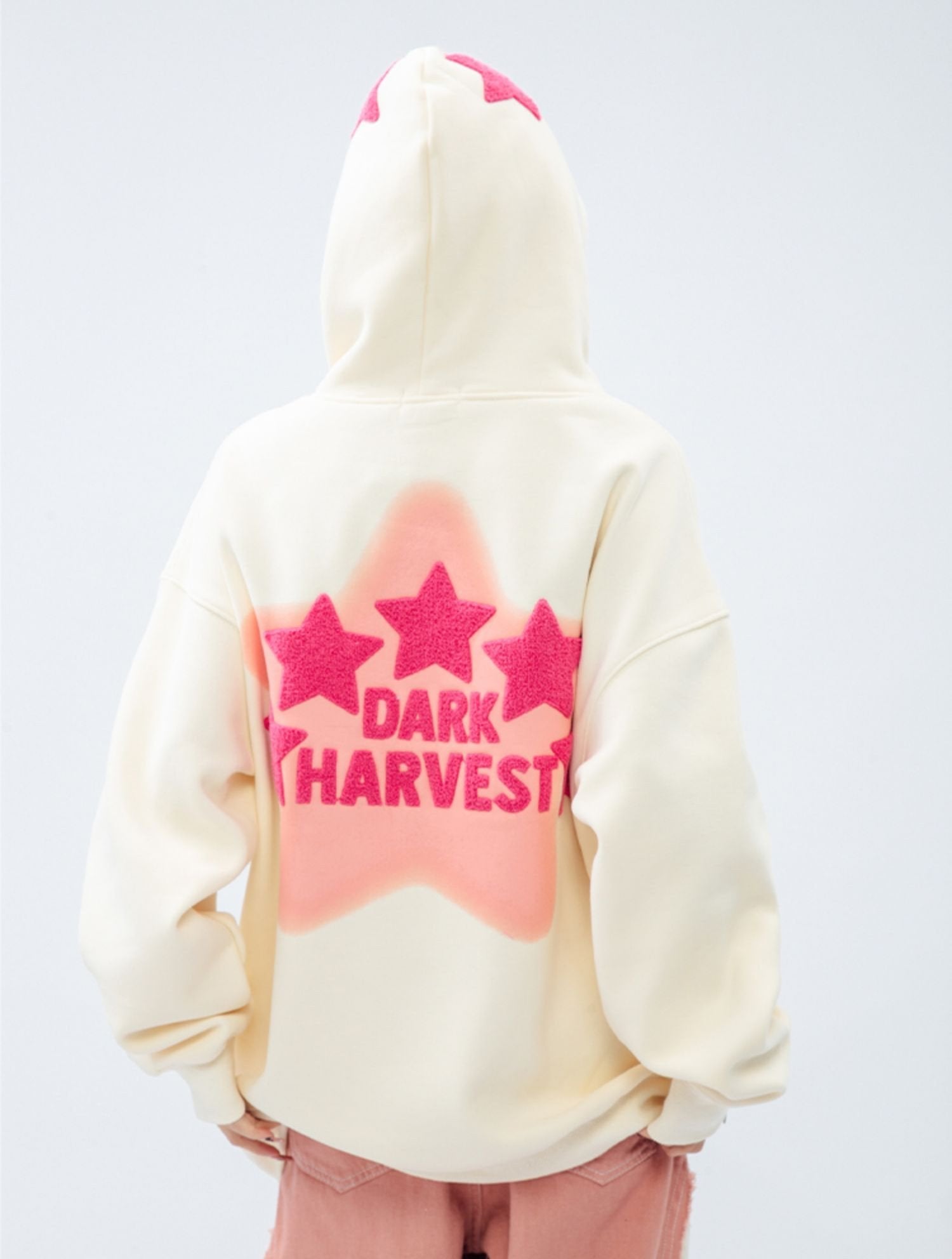 DARKHARVEST Letter Puff Print Hoodie - COPPING THREADS - CT Select