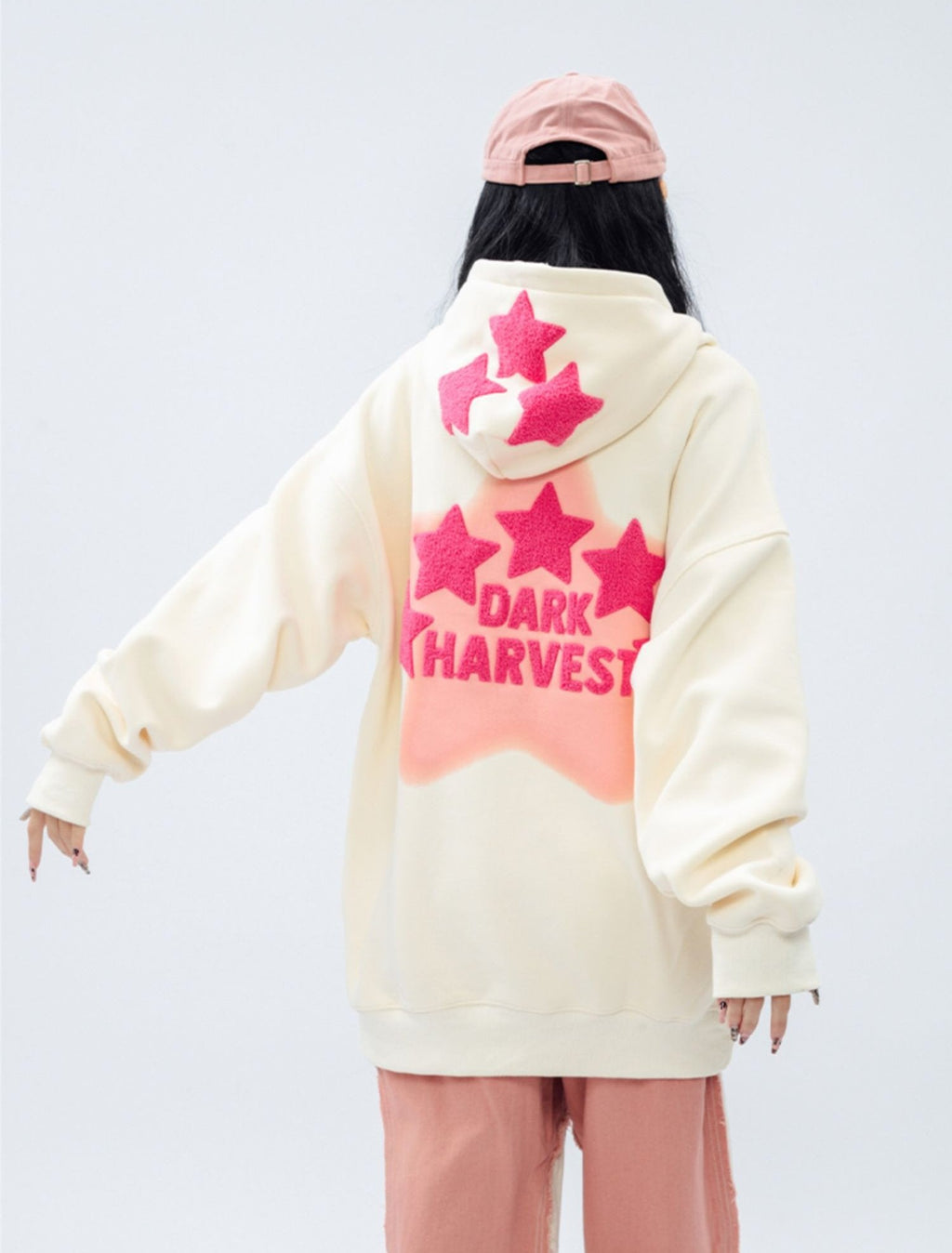 DARKHARVEST Letter Puff Print Hoodie - COPPING THREADS - CT Select
