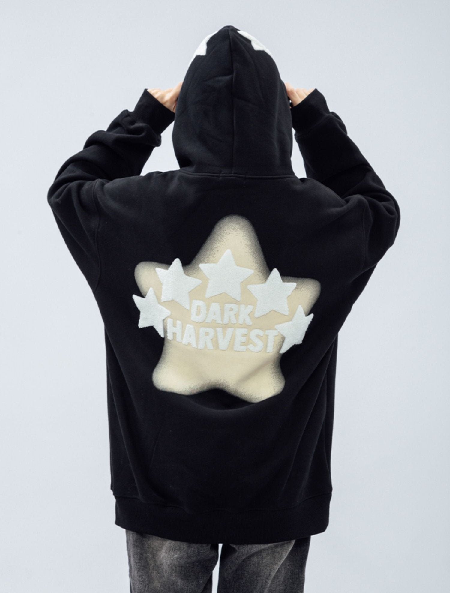 DARKHARVEST Letter Puff Print Hoodie - COPPING THREADS - CT Select