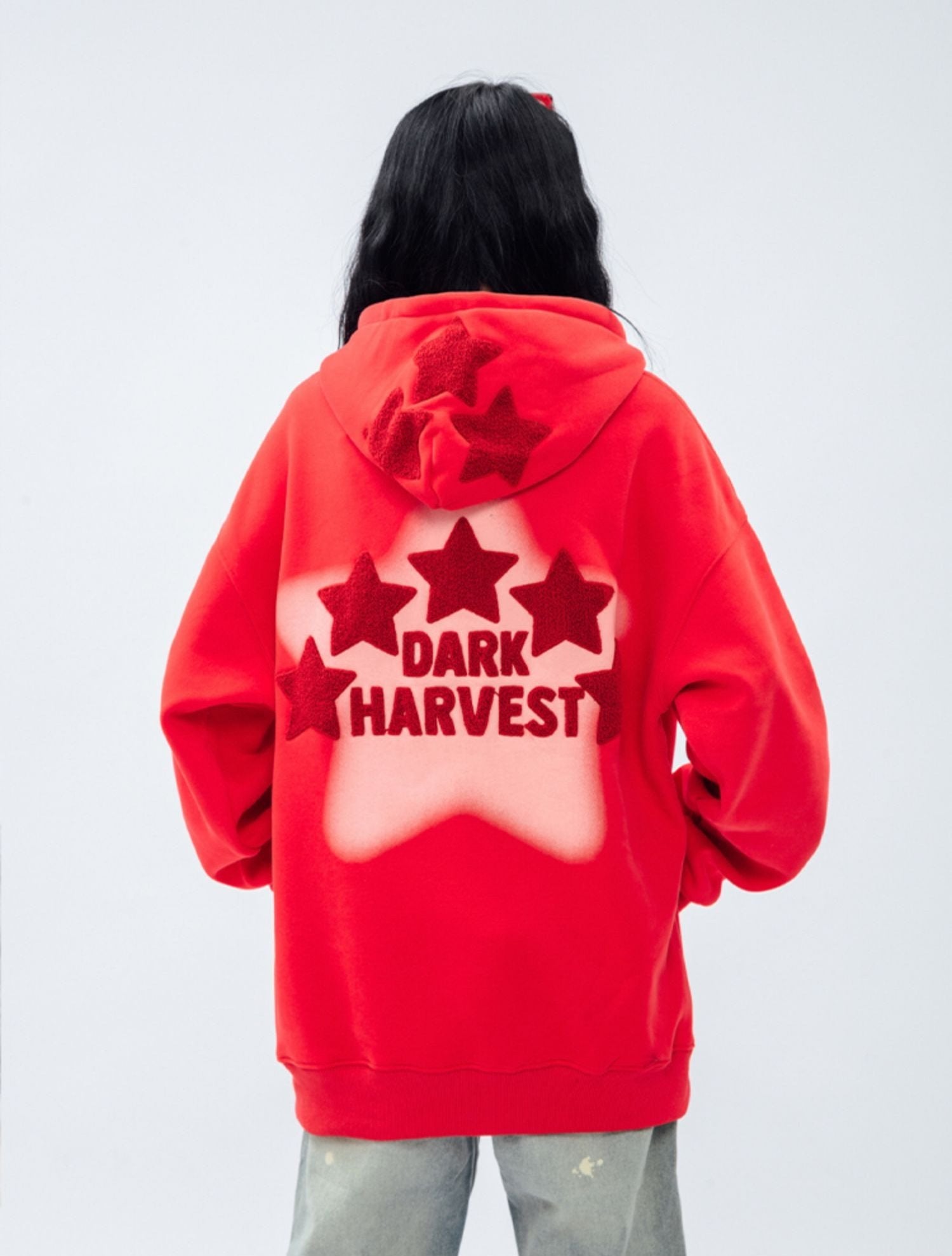 DARKHARVEST Letter Puff Print Hoodie - COPPING THREADS - CT Select