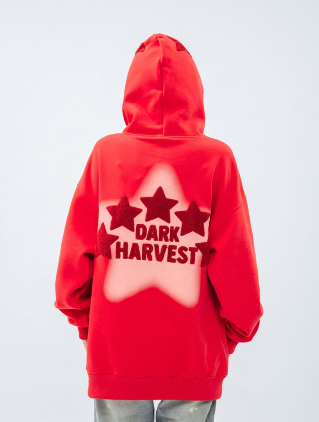 DARKHARVEST Letter Puff Print Hoodie - COPPING THREADS - CT Select