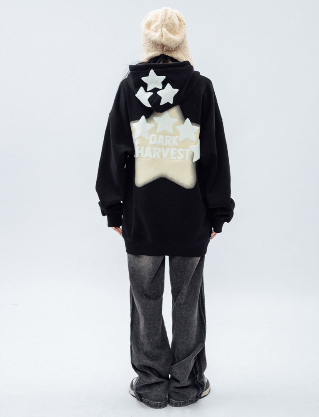DARKHARVEST Letter Puff Print Hoodie - COPPING THREADS - CT Select