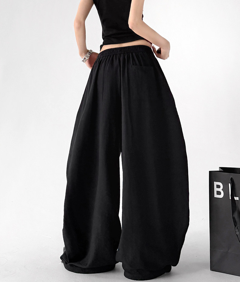 Linen-Blend Wide Leg Pants - CT66119