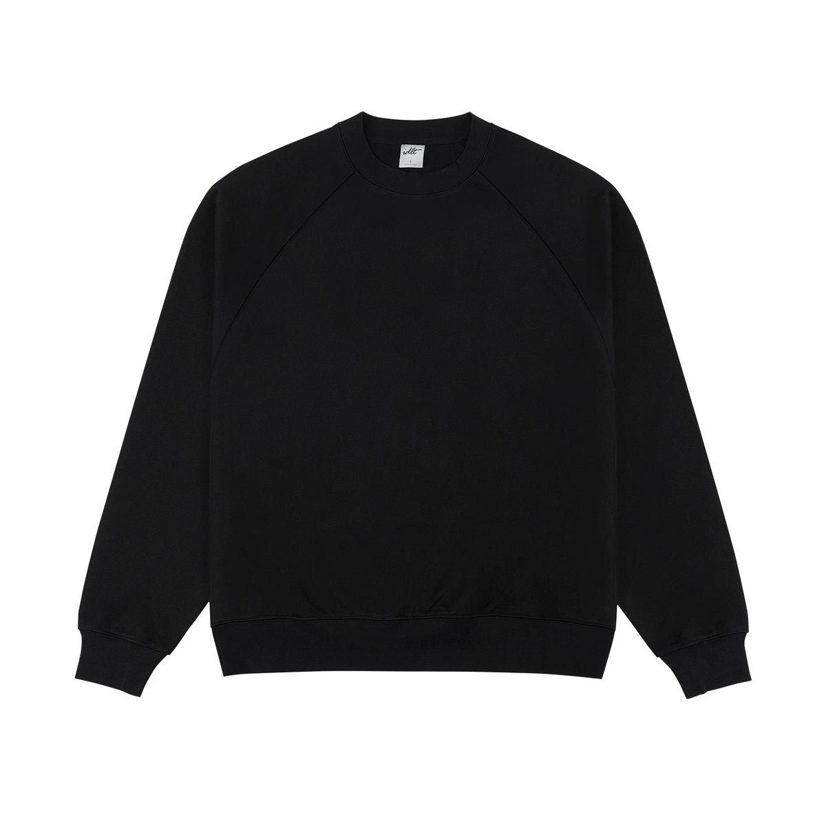 IDLT sweatshirt, black front.