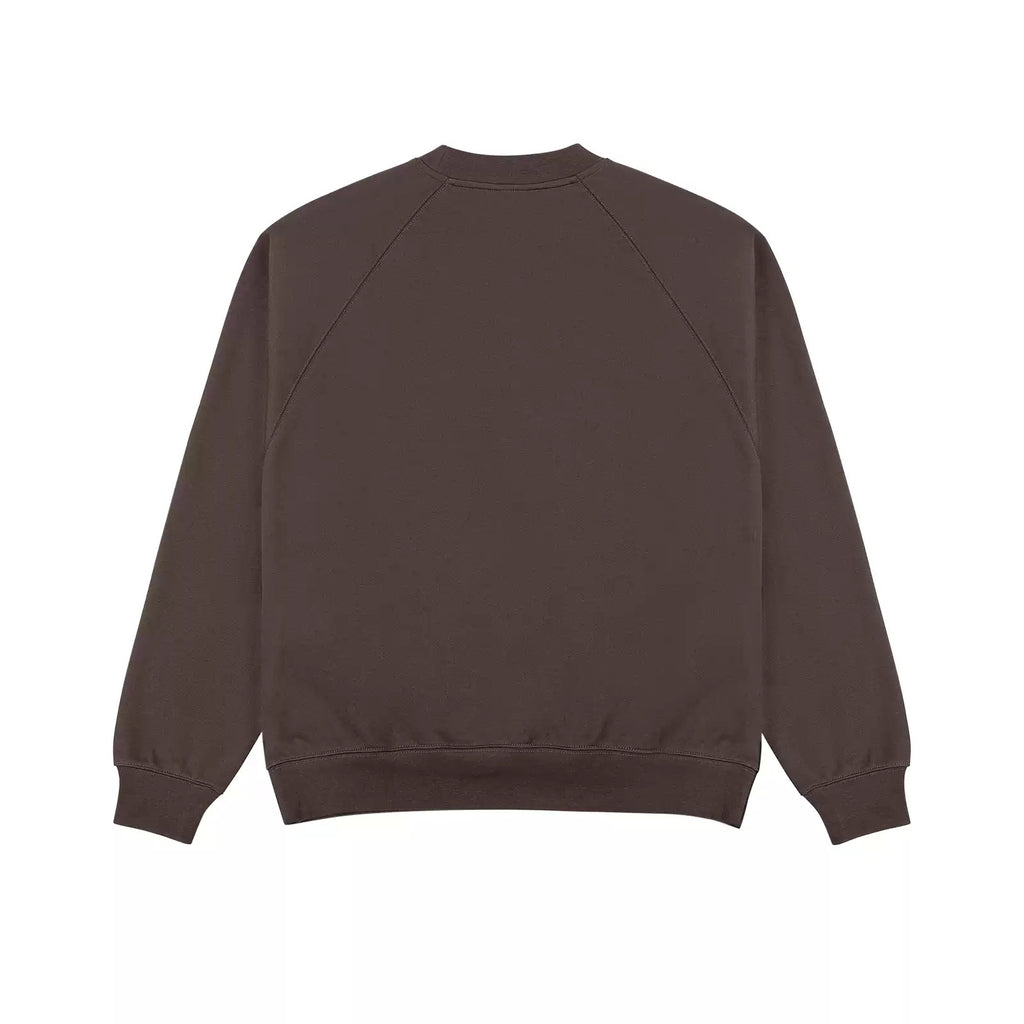 IDLT sweatshirt, brown back.
