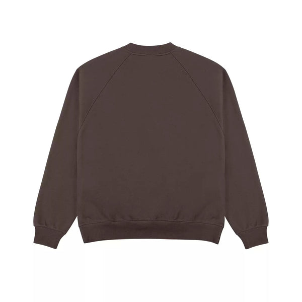 IDLT sweatshirt, brown back.