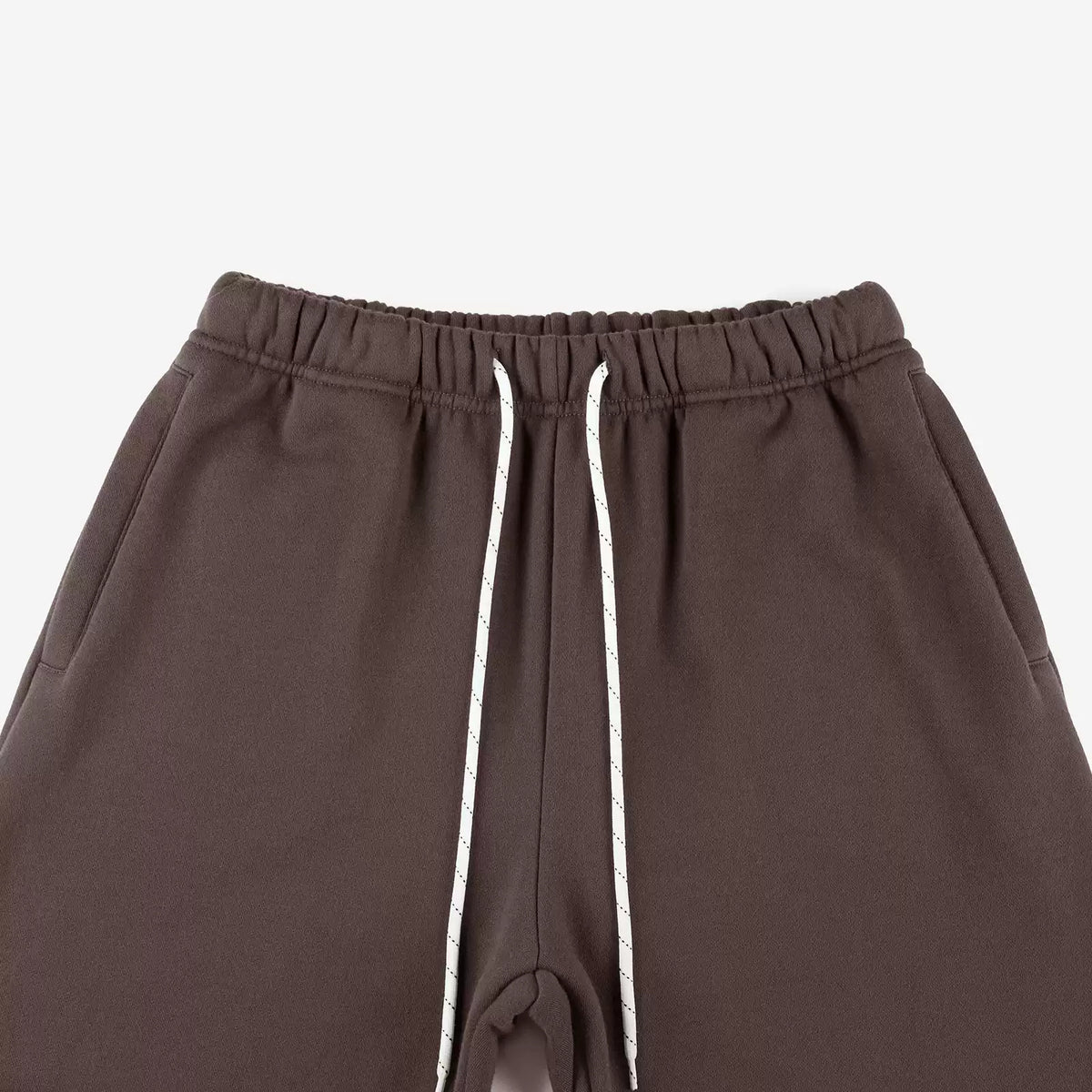 IDLT joggers, brown drawstring waistband.