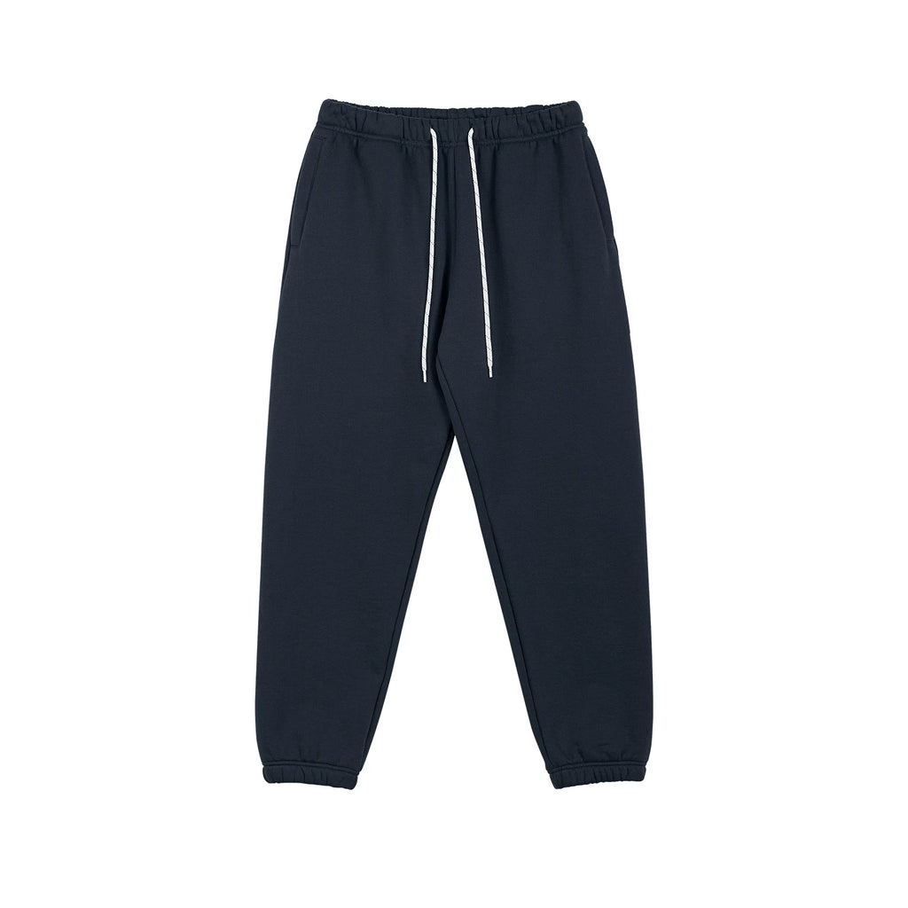 Navy pants, front view (DE66).