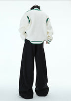 Deconstructed Asymmetrical Placket Sparkle Knit Sweater - COPPING THREADS - ArguE CulturE