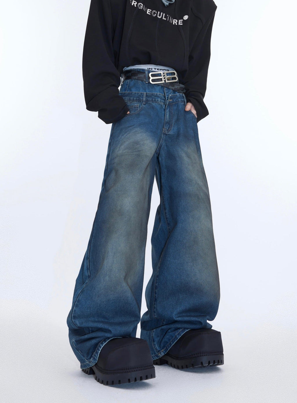 Deconstructed Double - Layer Denim Jacket - COPPING THREADS - ArguE CulturE