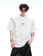 Deconstructed Lace - Up Cutout Tee - COPPING THREADS - ArguE CulturE