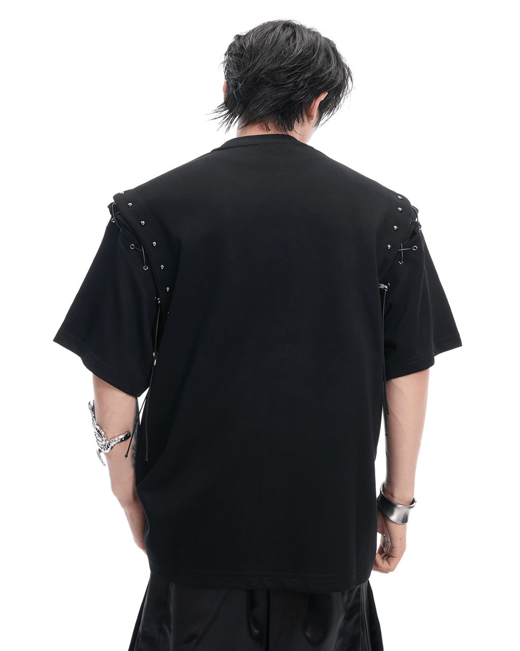 Deconstructed Lace - Up Cutout Tee - COPPING THREADS - ArguE CulturE