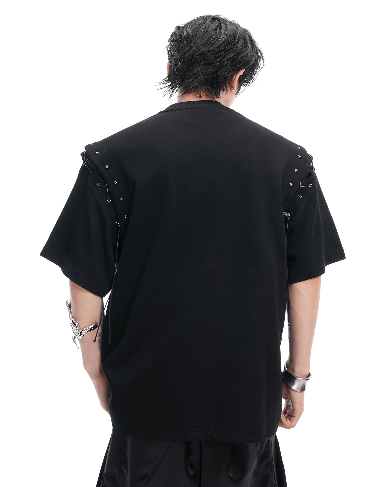 Deconstructed Lace - Up Cutout Tee - COPPING THREADS - ArguE CulturE