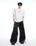 Deconstructed Lace - Up Cutout Tee - COPPING THREADS - ArguE CulturE