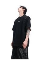 Deconstructed Lace - Up Cutout Tee - COPPING THREADS - ArguE CulturE