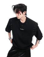 Deconstructed Lace - Up Cutout Tee - COPPING THREADS - ArguE CulturE