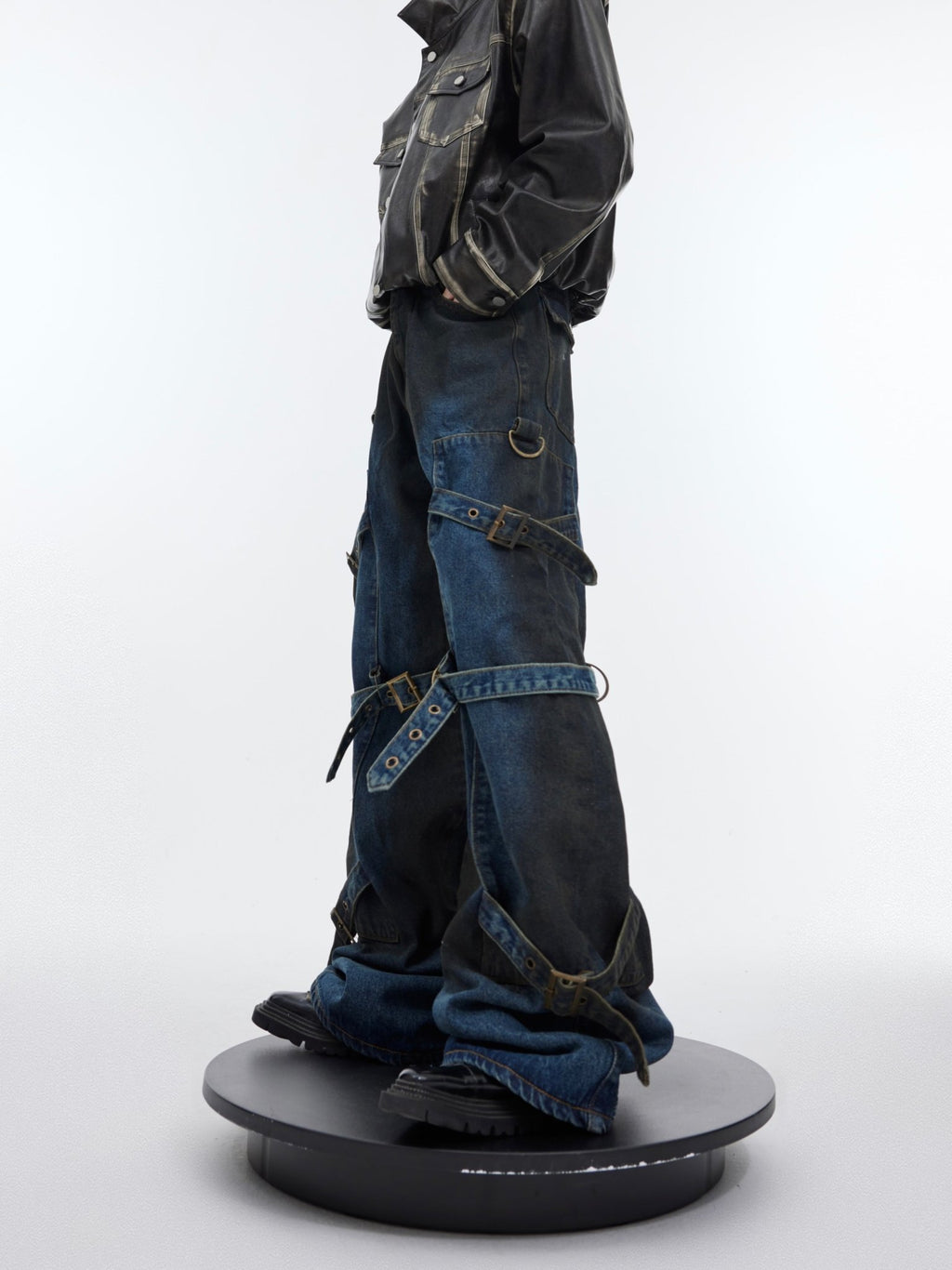 Deconstructed Metal Clasp Punk Denim - COPPING THREADS - ArguE CulturE