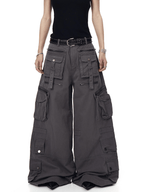 Deconstructed Multi - Pocket Wide - Leg Cargo Pants - COPPING THREADS - CT Select