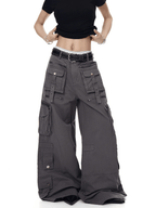 Deconstructed Multi - Pocket Wide - Leg Cargo Pants - COPPING THREADS - CT Select