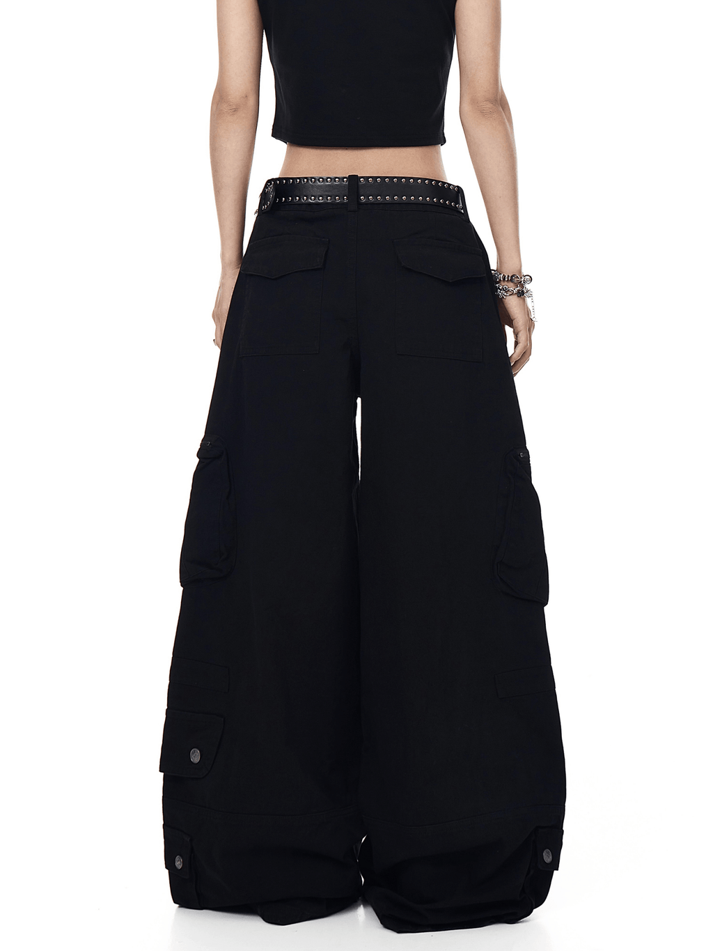 Deconstructed Multi - Pocket Wide - Leg Cargo Pants - COPPING THREADS - CT Select