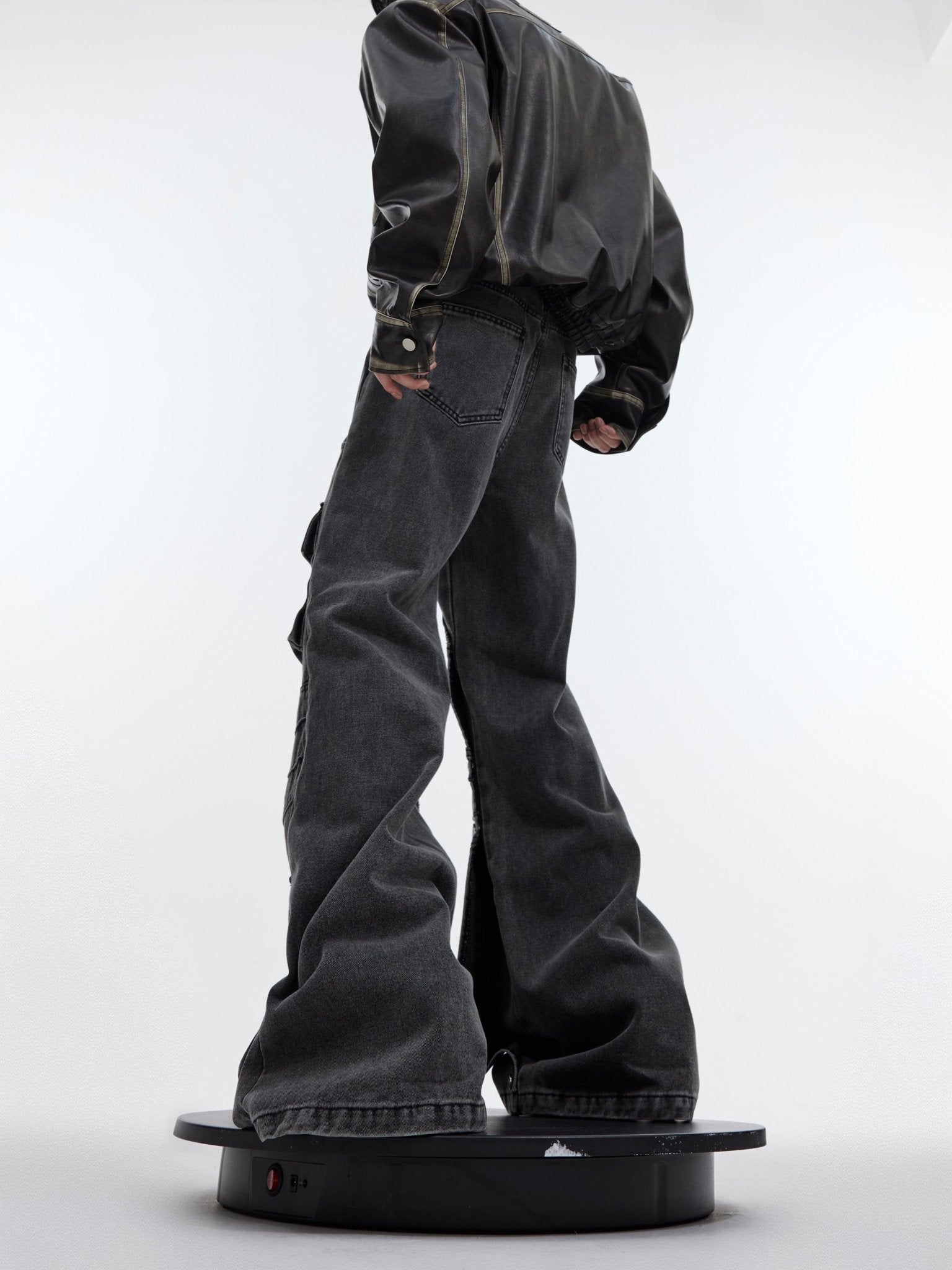 Deconstructed Oversized Pockets Wide - Leg Denim - COPPING THREADS - ArguE CulturE