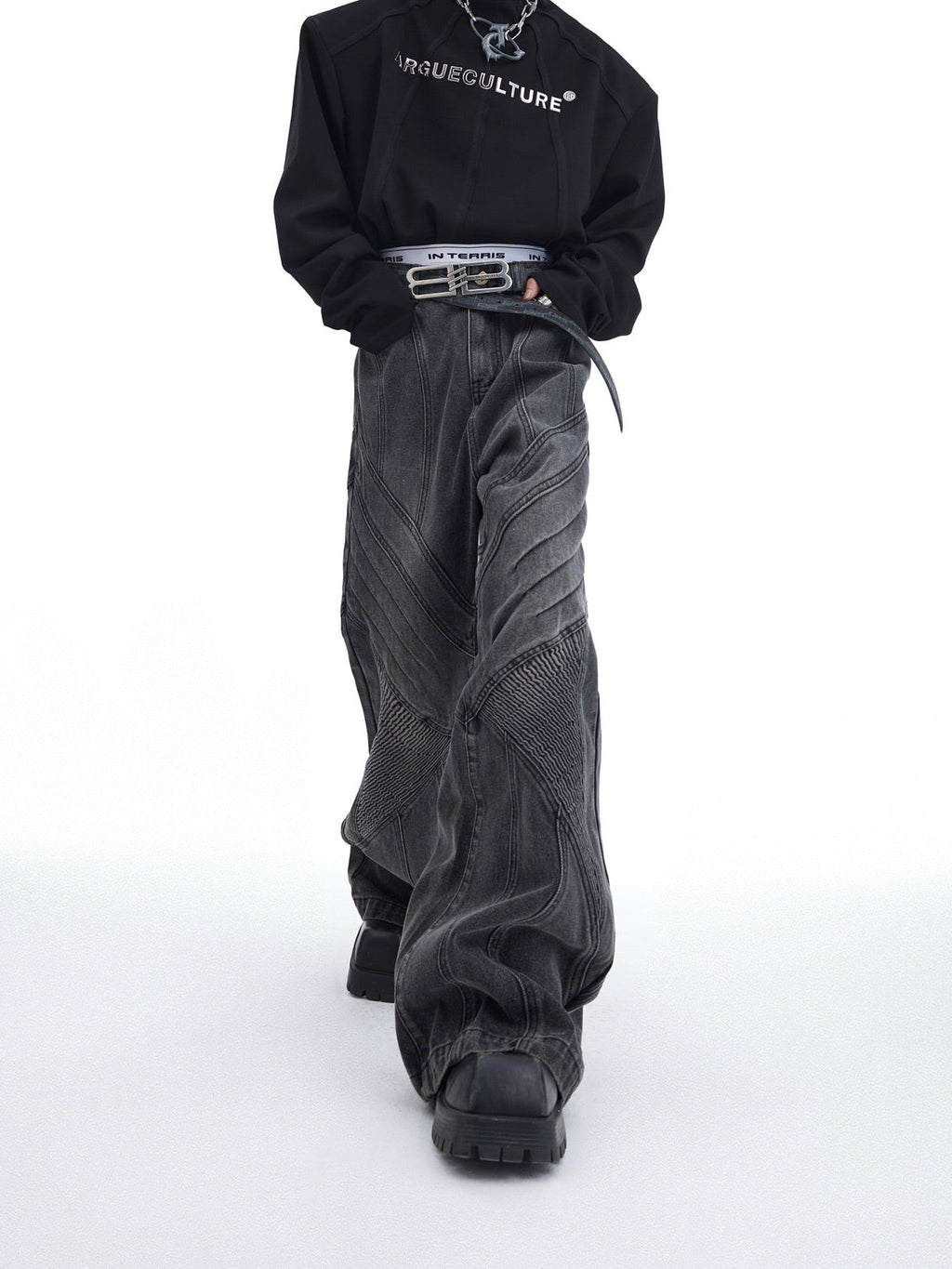 Deconstructed Pleated Denim - COPPING THREADS - ArguE CulturE