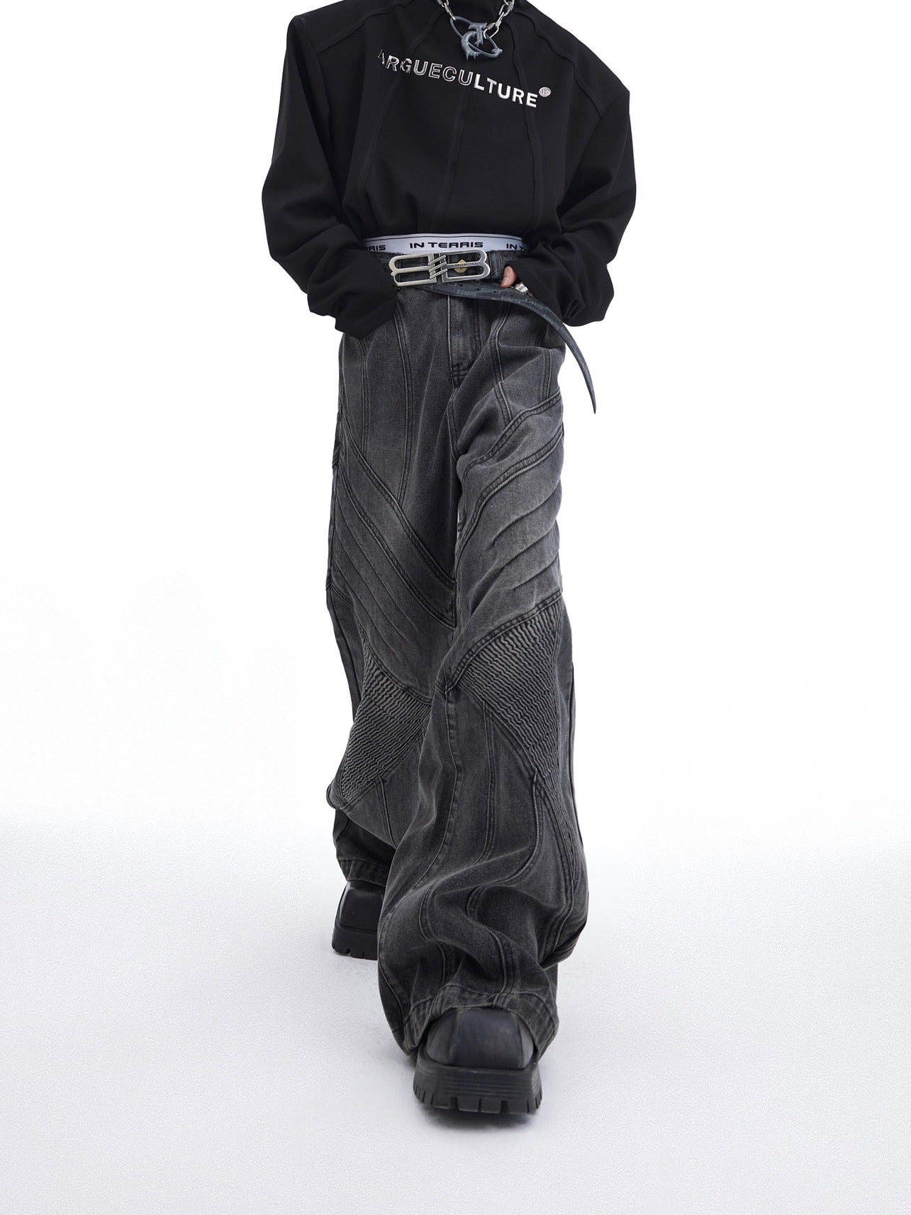 Deconstructed Pleated Denim - COPPING THREADS - ArguE CulturE