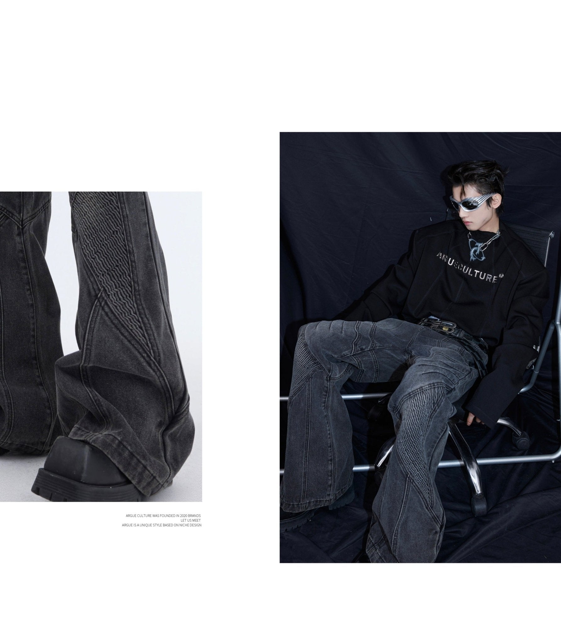 Deconstructed Pleated Denim - COPPING THREADS - ArguE CulturE