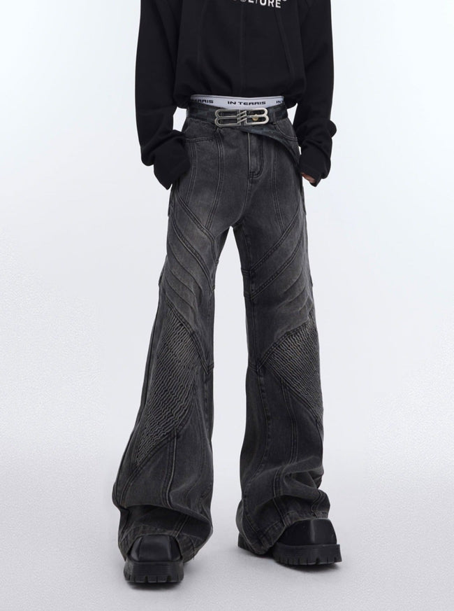 Deconstructed Pleated Denim - COPPING THREADS - ArguE CulturE Hover Image