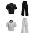 Deconstructed Rivet PU Patchwork Short Sleeve Utility Set - COPPING THREADS - ArguE CulturE