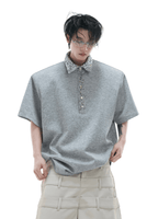 Deconstructed Safety Pin Polo Shirt - COPPING THREADS - ArguE CulturE