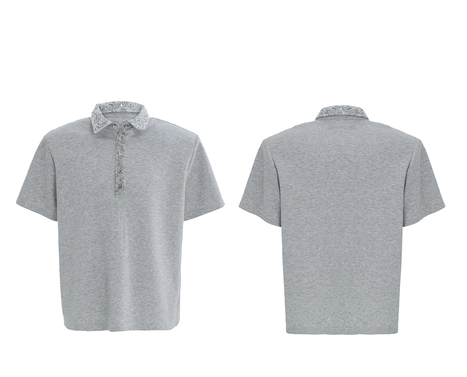 Deconstructed Safety Pin Polo Shirt - COPPING THREADS - ArguE CulturE