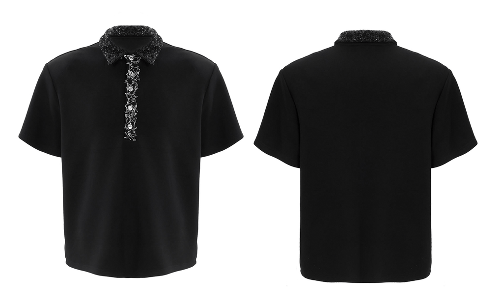 Deconstructed Safety Pin Polo Shirt - COPPING THREADS - ArguE CulturE