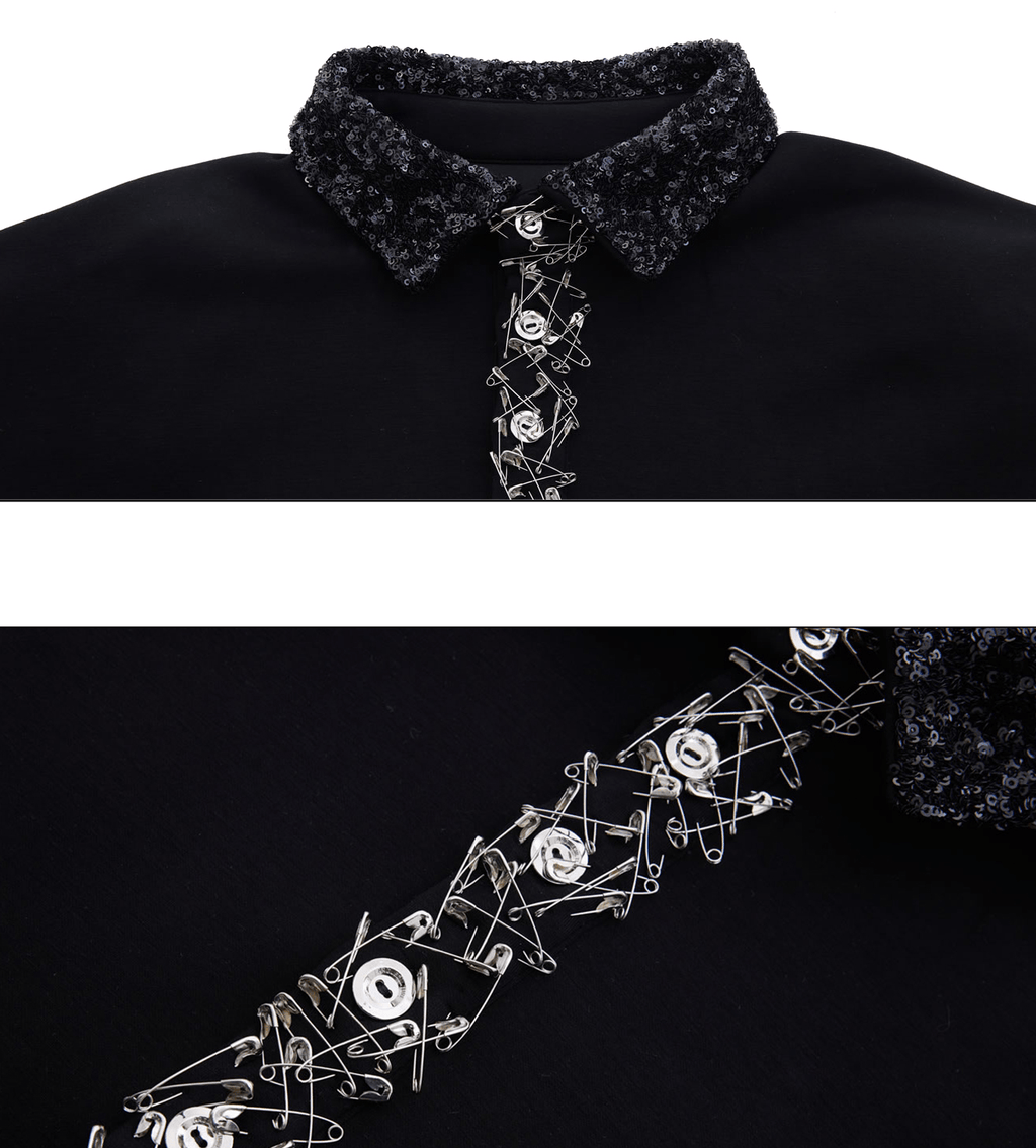 Deconstructed Safety Pin Polo Shirt - COPPING THREADS - ArguE CulturE