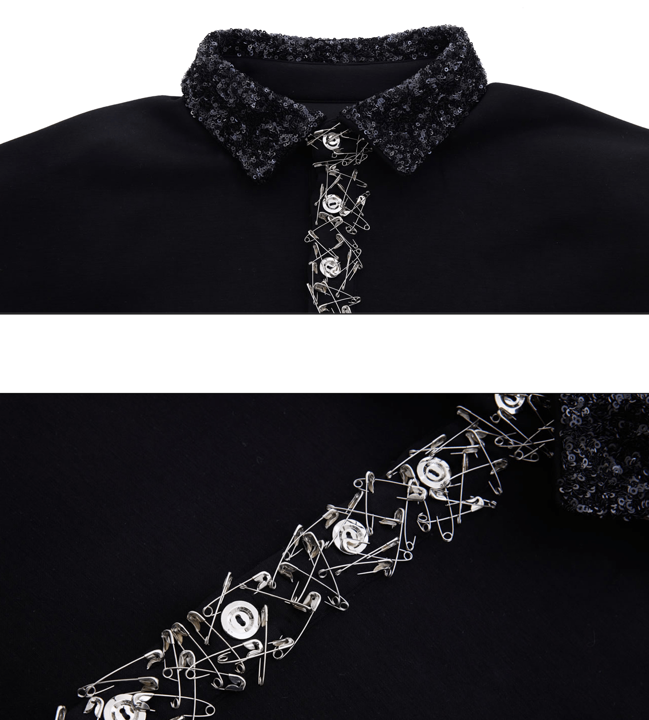 Deconstructed Safety Pin Polo Shirt - COPPING THREADS - ArguE CulturE