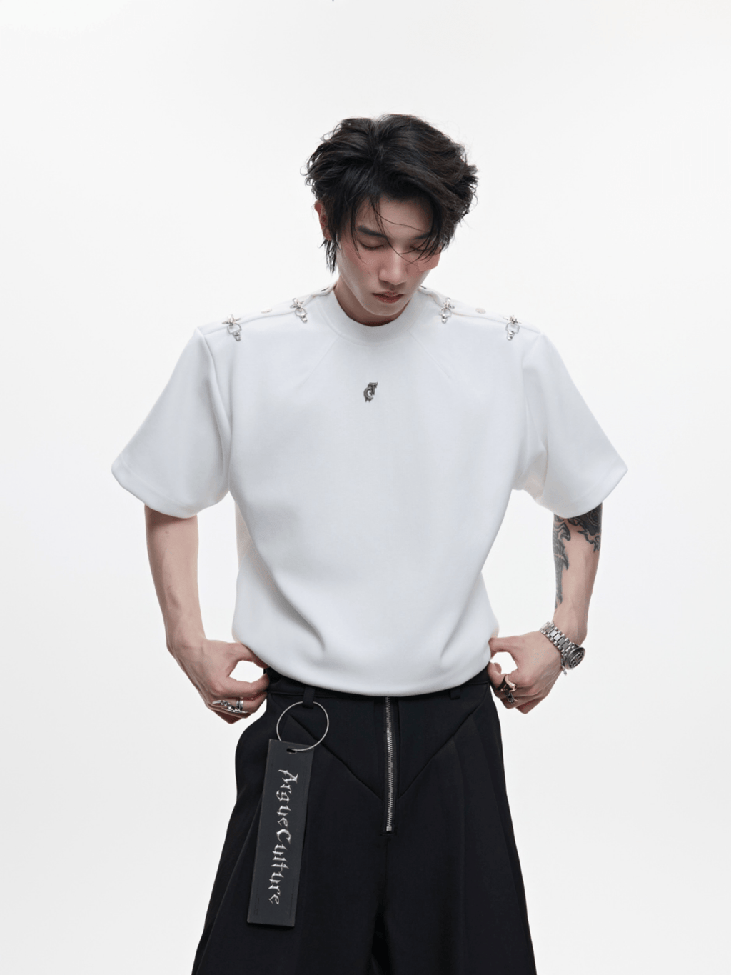 Deconstructed Shoulder Buckle Tee - COPPING THREADS - ArguE CulturE