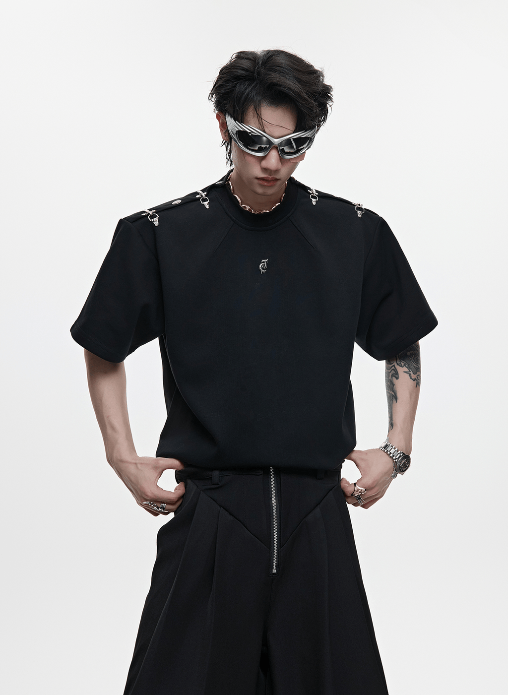 Deconstructed Shoulder Buckle Tee - COPPING THREADS - ArguE CulturE