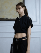 Deconstructed Shoulder Buckle Tee - COPPING THREADS - ArguE CulturE