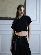 Deconstructed Shoulder Buckle Tee - COPPING THREADS - ArguE CulturE