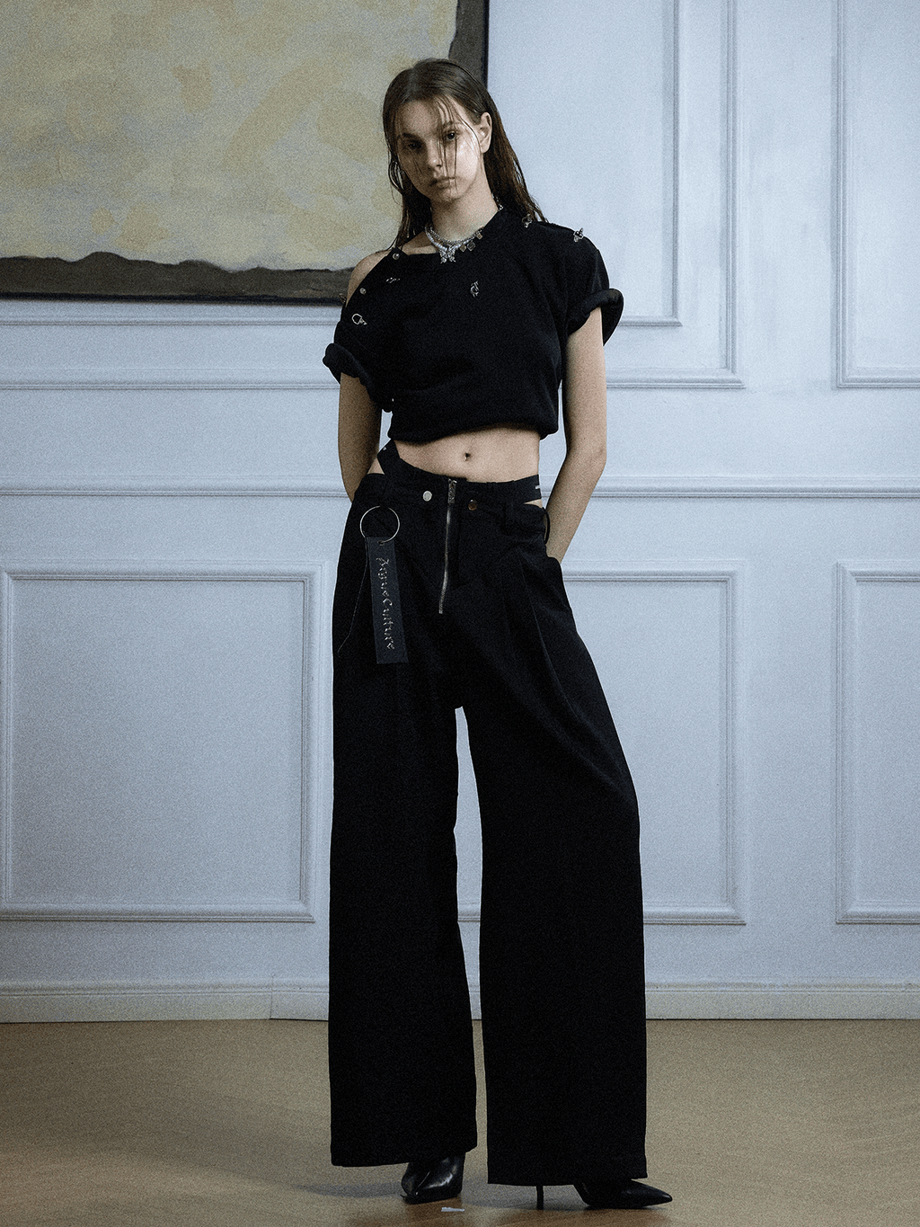 Deconstructed Shoulder Buckle Tee - COPPING THREADS - ArguE CulturE