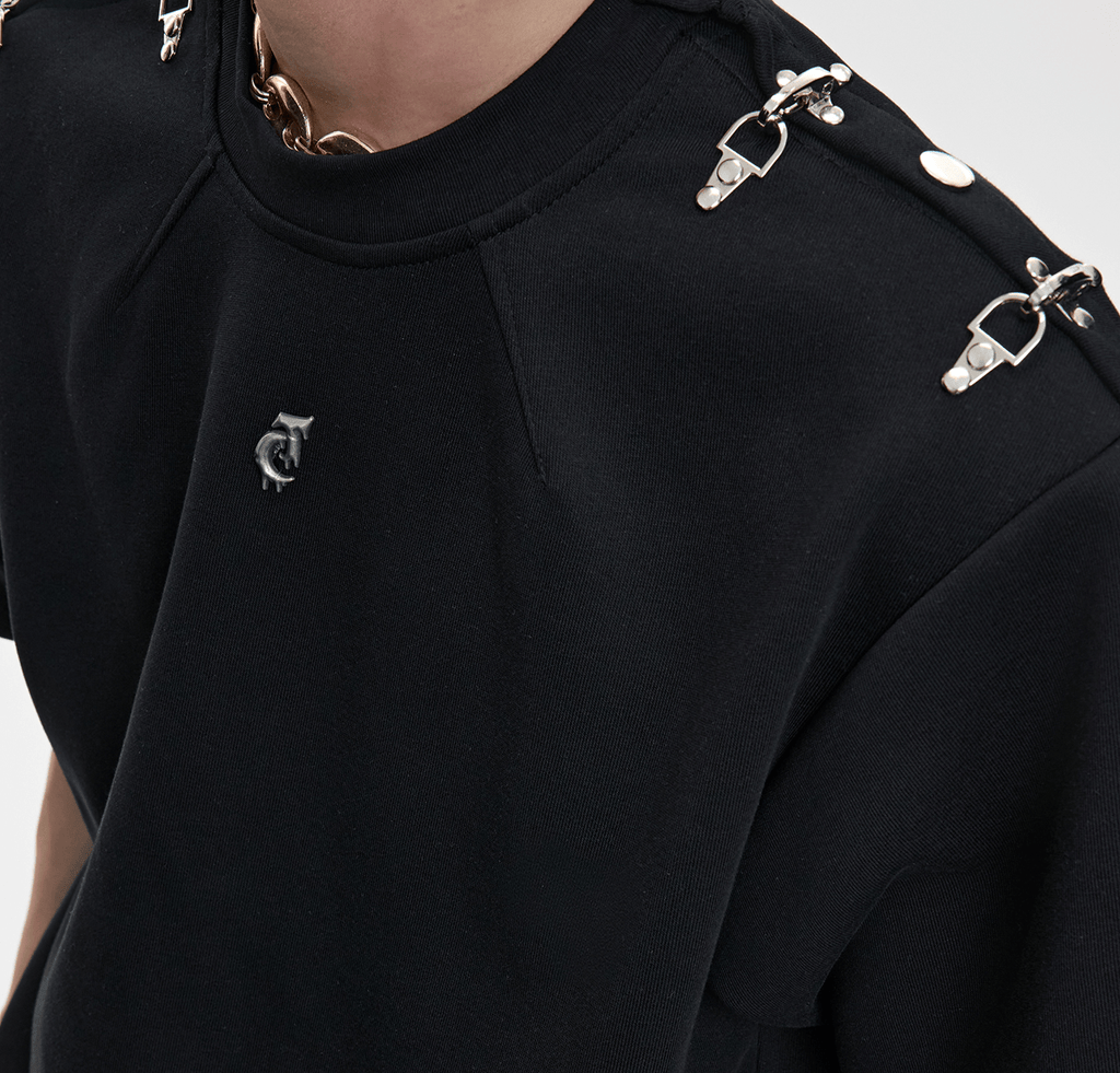 Deconstructed Shoulder Buckle Tee - COPPING THREADS - ArguE CulturE