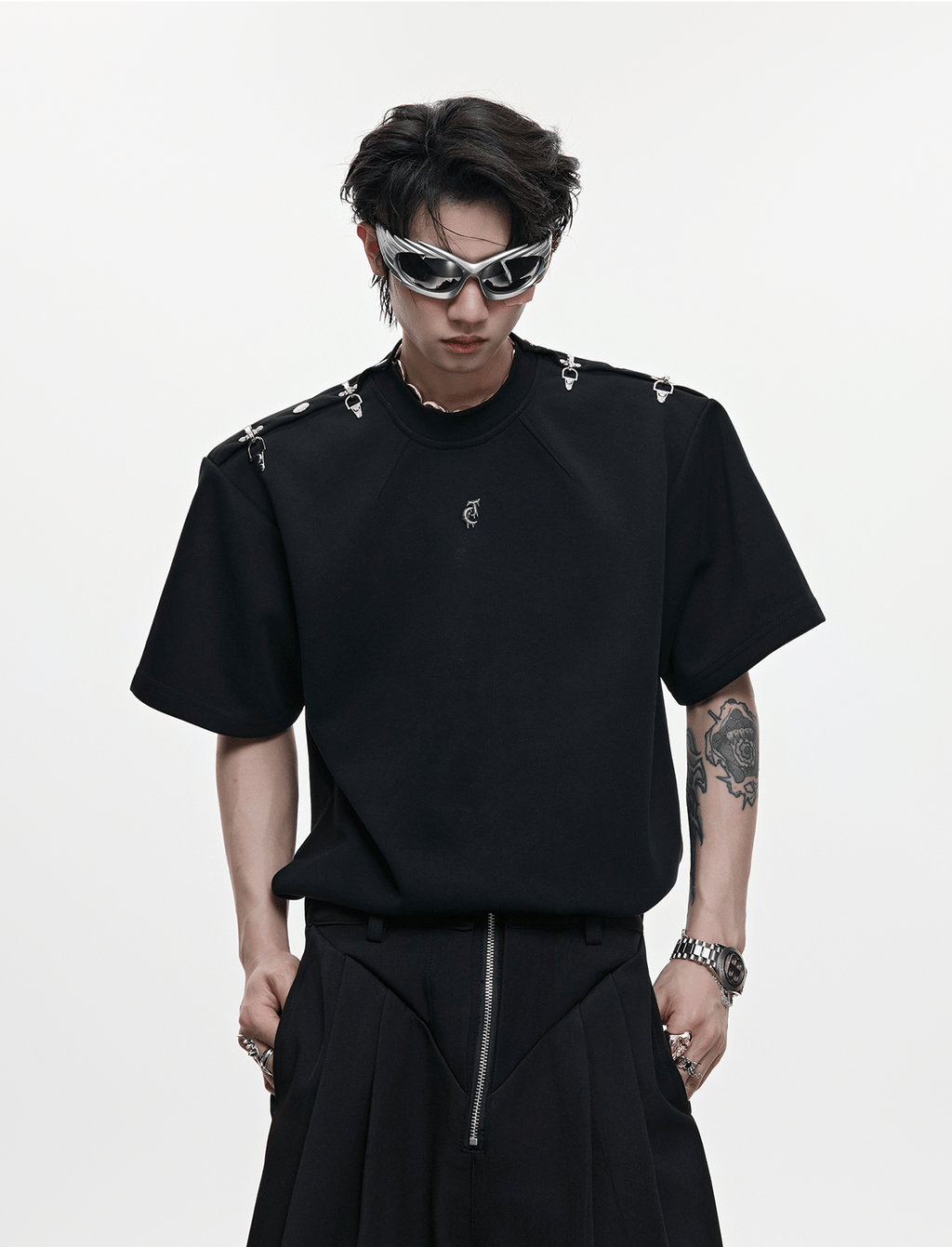Deconstructed Shoulder Buckle Tee - COPPING THREADS - ArguE CulturE