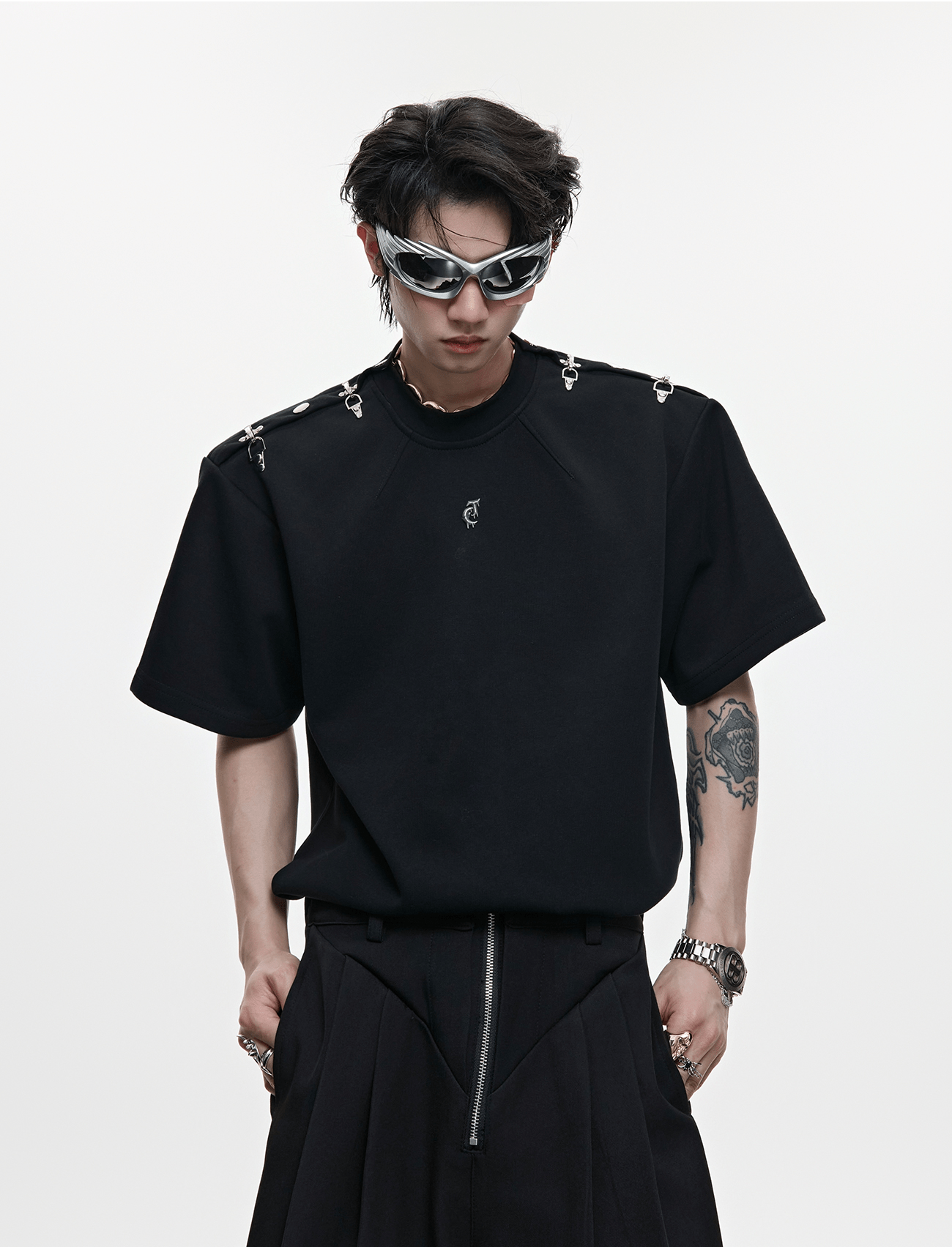Deconstructed Shoulder Buckle Tee - COPPING THREADS - ArguE CulturE
